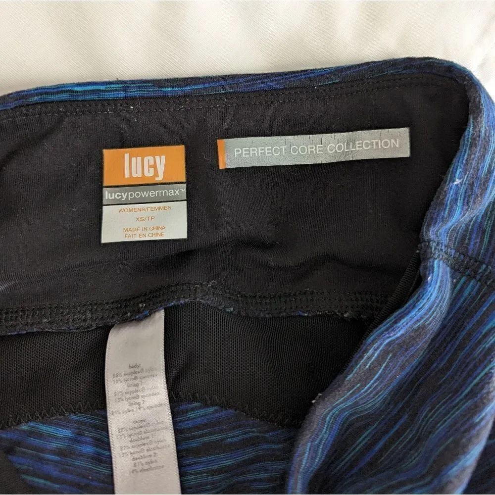 Lucy Perfect Core Collection Blue Leggings XS - Picture 6 of 7